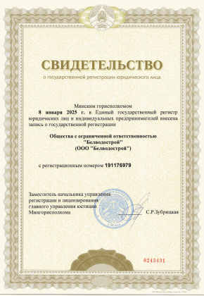 Svidetelstvo o registratsii 1